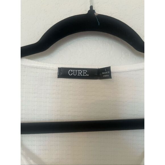 White Lace Ruffle Button-Front Top NEW NWT - Picture 4 of 6